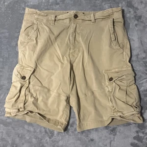 American Eagle Cargo Shorts 38 Men’s Extreme Flex Classic Khaki - Picture 1 of 7