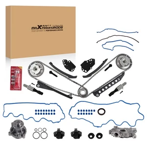 Kit de cadena de distribución junta de cubierta de bomba de agua de aceite para Ford Lincoln 5,4 L 2004 2005 - Imagen 1 de 20