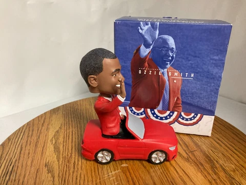 Ozzie Smith Opening Day HOF Parade Car St Louis Cardinals Bobblehead SGA W/Box Cover