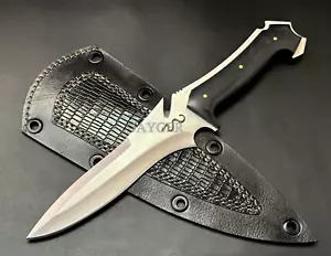 Handmade RE4 Krauser Replica | Collectible | Carbon Steel Bowie Knife - Picture 1 of 8