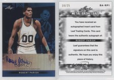 2012-13 Leaf Metal Holo Blue /25 Robert Parish #BA-RP1 Auto HOF