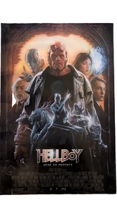 HELLBOY HERE TRO PROTECT ORIGINAL MOVIE POSTER 27"x40" DREW STRUZAN - Picture 1 of 2