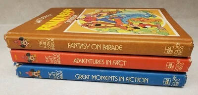 Lot of 3 Walt Disney Fantasy on Parade Great Moments in Fiction Fact Books - Image 1 of 4