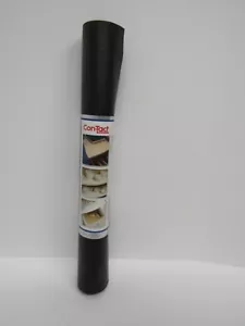 CON-TACT GRIP PREMIUM NON-ADHESIVE SHELF LINER ~ 18" x 4 FT. ~ BLACK ~ - Picture 1 of 7