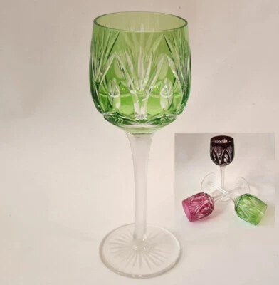 1. By 4. Wine Glass, Glas, Flashed Glass, Hand Cut, Um 1900 - 6299 2/12ft234 - Image 1 of 4