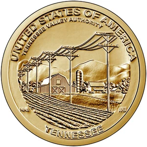 2022-P&D American Innovation $1 Coin - Tennessee - Picture 1 of 2