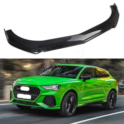 For Audi Q3 RS Q3 2011-2018 Sportback SUV Gloss Black Front Splitter Bumper Lip - Изображение 1 из 4