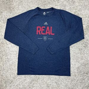 Real Salt Lake Shirt Men Medium Adidas Long Sleeve Climalite Graphic Tee MLS GUC