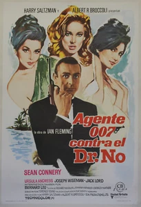 James Bond Contra Dr. NO" Spanisches Poster 1974 (Sean CONNERY) - Bild 1 von 1