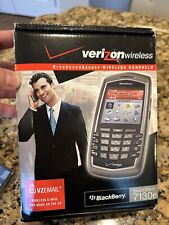 BLACKBERRY 7130e Verizon CELL PHONE in BOX, Belt Case, Silicone, Starter Kit DVD