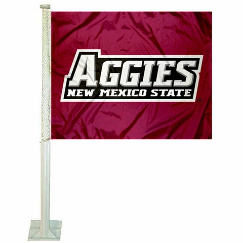 New Mexico State Aggies Car Auto Window Flag Cover