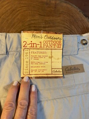 cabelas 2-1 Outdoor Pant II NWT 46 X 32 - Image 1 of 4