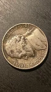 Error 1963 Nickel Rare Die Strike Error in “6” of 1963 Struck into Edge USD Coin - Picture 1 of 6