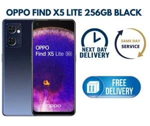 OPPO Find X5 Lite Black Unlocked Smartphone 6.43" ARM Mali-G68 8GB 256GB Storage - Afbeelding 1 van 12