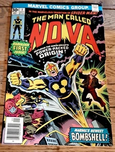 THE MAN LLAMADO NOVA #1 MARVEL COMICS, ORIGEN Y PRIMERA APLICACIÓN NOVA, QUIOSCO 1976 #B - Imagen 1 de 15