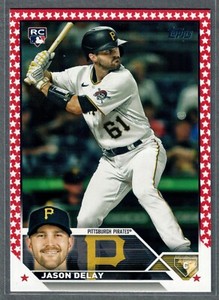 2023 Topps Update Jason Delay Rookie Independence Day #/76 Pirates RC SP