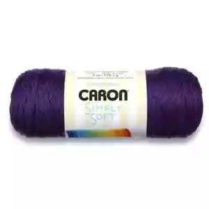 Caron Simply Soft Yarn - Worsted/Aran - Purple - 170g - Picture 1 of 4