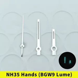 Manecillas de reloj NH35 NH38 para esfera de 28,5 mm BGW9 Lume fecha-justo estilo ostra pulido - Imagen 1 de 5