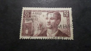 France 1938 Stamp Yvert 418 Radio for the Blind Used VFStamp - Picture 1 of 2
