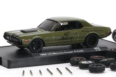MERCURY Cougar R-Code - 1968 1/2 - darkgreen - M2 1:64 - Bild 1 von 4