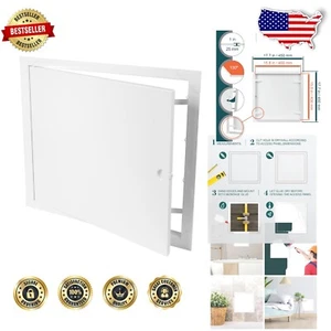 Lightweight 16" x 16" White Access Panel with Concealed Hinges for Easy Access - Picture 1 of 9