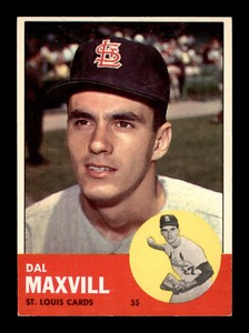 1963 Topps - #49 Dal Maxvill - Series 1