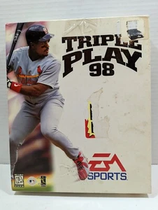 TRIPLE PLAY 98 BRIAN JORDAN 1997 EA SPORTS BASEBALL CD PC GAME NEW BIG BOX - Picture 1 of 6