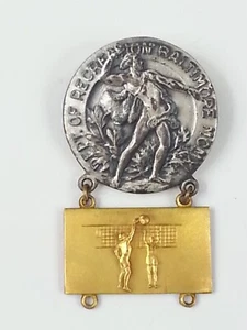 Antiguo Premio de Voleibol Niñas Baltimore Maryland Recreación Departamento Esterlina 1940 - Imagen 1 de 8