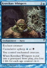 4x Krovikan Whispers MTG ColdSnap NM Magic Regular