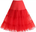50S Petticoat Rockabilly Girl Swing Vintage Women Underskirt Tutu Fancy Netskirt