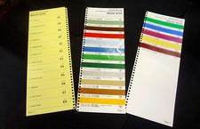 1971 1972 1973 AMC Paint Color Chip Chart Sheet Sample Chips AMX Javlin Matador