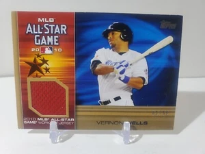 2010 Topps Update Vernon Wells Blue Jays All-Star Stiches Jersey Relic Gold #/50 - Bild 1 von 2