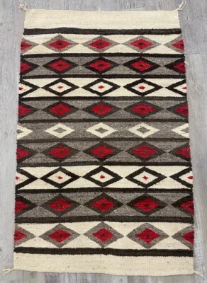 An Early Navajo Rug; Late Pound Rug / Heavy Blanket - Image 1 of 4