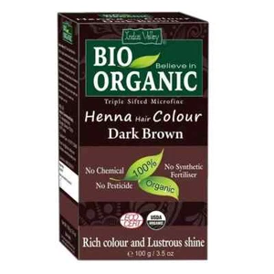 Indus Valley Dunkelbraun Bio Bio Henna Haarfarbe 100 g KEINE CHEMIE Kostenlos... - Bild 1 von 7
