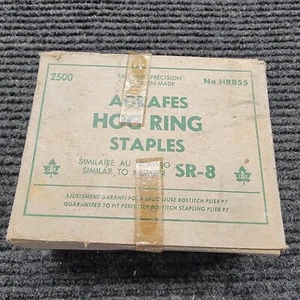 Hog Ring Staples Galvanized 9/16 in | 2500 Pack | Cages Fences Upholstery SR-8 - Picture 1 of 7