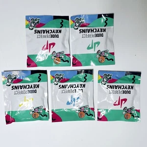 New Dude Perfect Lot of 5 Sealed Keychains Backpack Clips Logo Tags Collectible - Picture 1 of 3