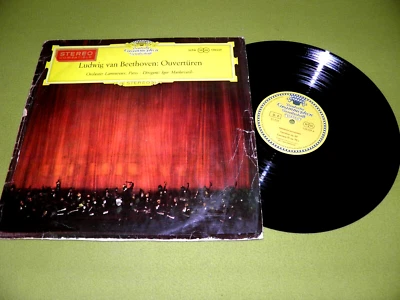 Beethoven - Overtures - Markevitch - ED1 1959 DGG SLPM 138 039 Red Stereo LP - Image 1 of 3