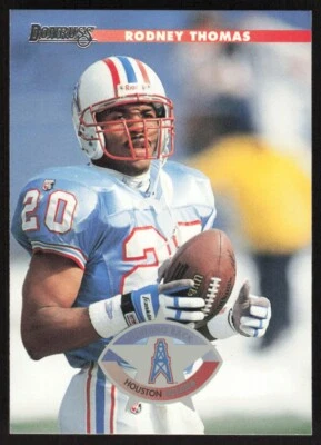 1996 Donruss Football Rodney Thomas #166 Houston Oilers - Image 1 of 2
