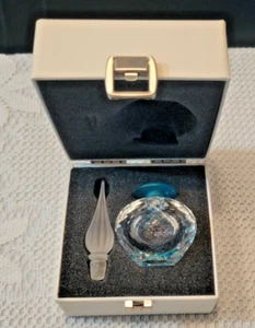 Truly Stunning Swarovski Crystal, Clear & Frosted Crystal Perfume Bottle, 4-3/8" - Picture 1 of 8