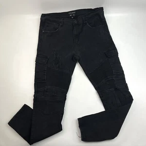 Supply Demand New York City schwarz Mode Distressed Denim Jeans Herren 36 W XL - Bild 1 von 12