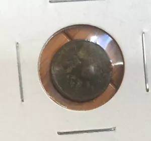 ND 1880 Cambodia, Norodom Scarce Bronze 2 Pe (½ Fuang) Coin-KM#26 - Picture 1 of 4