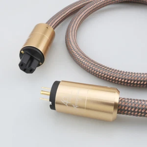 Accuphase 13AWG HIFI Audio Power Cord AC Mains Supply Cable With US EU AU Plug - Picture 1 of 10