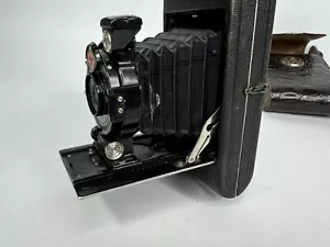 Cámara plegable estándar Agfa vintage con estuche de cuero - para piezas o reparación - Imagen 1 de 14