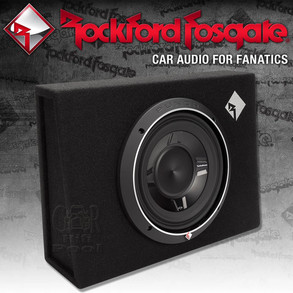 Rockford Fosgate Punch P3 P3S-1X10 flach Gehäusesubwoofer 25cm Bass Subwoofer - Bild 1 von 1