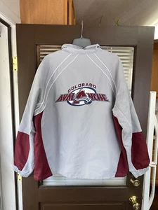Vintage Colorado Avalanche NHL Hockey Windbreaker Jacket Jersey 2022 Stanley Cup - Picture 1 of 5