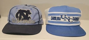 DE COLECCIÓN NORTH CAROLINA TAR HEELS Camionero Snapback Gorra Gorra 3 Rayas Años 80 El Juego (2) - Imagen 1 de 17