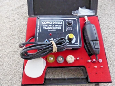 Como drill microturbo with variable speed transformer and accesories - Image 1 of 4