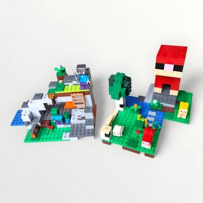 LEGO Minecraft Konvolut 21153 Wollfarm & 21141 Zombie-Höhle - Bild 1 von 4