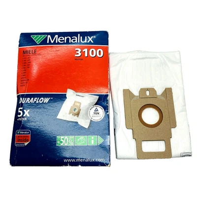 Miele Menalux 3100 Duraflow Vacuum Filter Dust Bags Electrolux 5 NEW in Box - Image 1 of 4