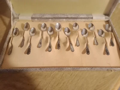 12 Cucchiaini Argento 800 Vintage - Immagine 1 di 4
